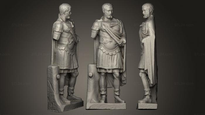 Statues antique and historical (Septimius Severus, STKA_0994) 3D models for cnc